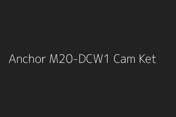 Máy siết bu lông Anchor M20-DCW1 cam kết